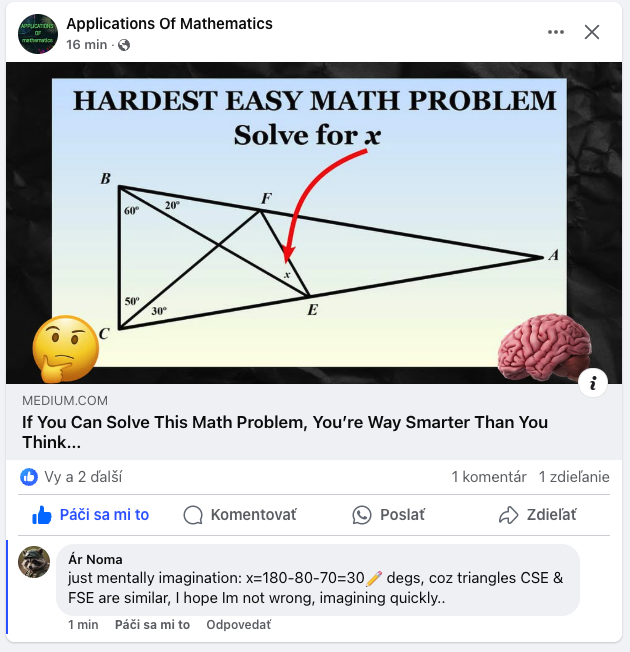 Ak toto vidíte, máte dobré IQ vraví autor hádanky: